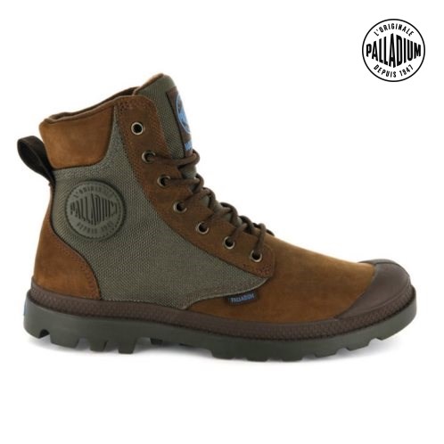 Bottes Palladium Pampa Sport Cuff WPN Femme Marron | FR BQY796G